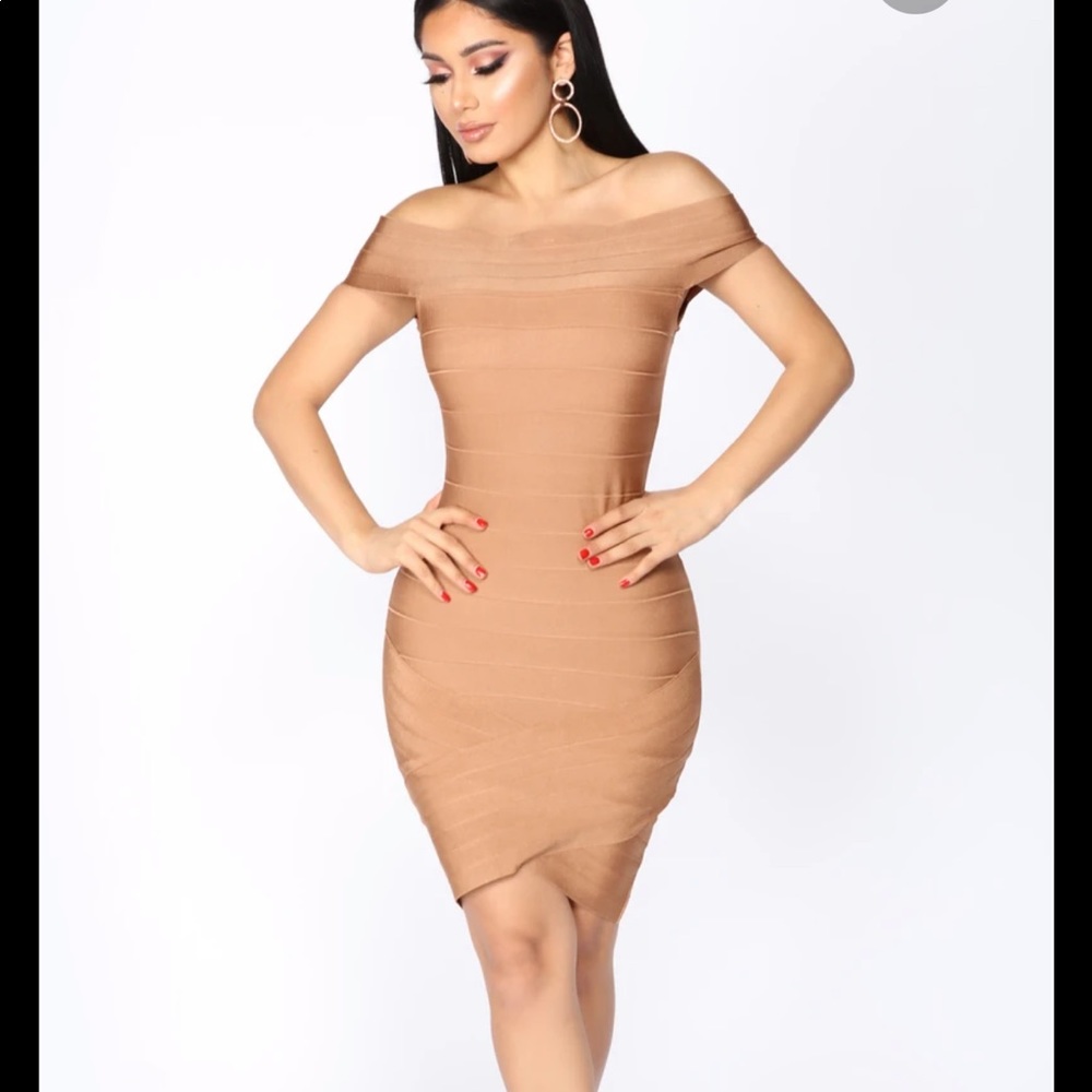 Boston proper over the shoulder bodycon dress